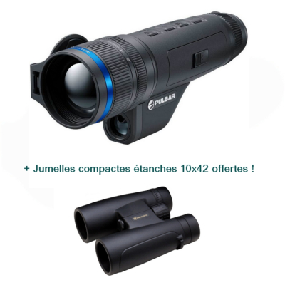 Monoculaire thermique PULSAR TELOS LRF XL50 + Jumelles 10x42 offertes !