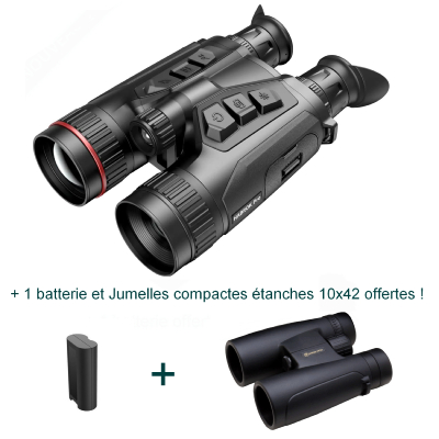 HIKMICRO HABROK PRO HQ50LN - Jumelles multi-spectre avec télémètre + 1 batterie et Jumelles 10x42 offertes !