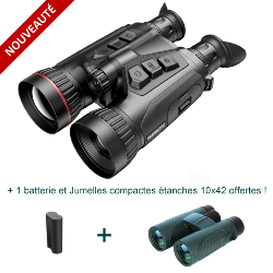 HIKMICRO HABROK PRO HX60LN - Jumelles multi-spectre avec télémètre + 1 batterie et Jumelles 10x42 offertes !