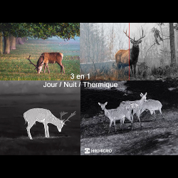 HIKMICRO HABROK PRO HQ50LN - Jumelles multi-spectre avec télémètre + 1 batterie et Jumelles 10x42 offertes !