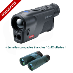 PULSAR ORYX LRF XG35 - Monoculaire de vision thermique avec télémètre laser + Jumelles 10x42 offertes !