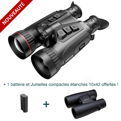 Jumelles thermiques HIKMICRO HABROK PRO HX60LS - Ultra haute définition + 1 batterie et Jumelles 10x42 offertes !