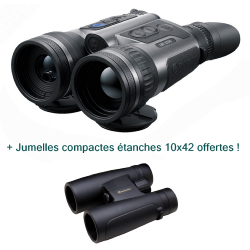 PULSAR MERGER XT50 LRF - Jumelles de vision thermique avec télémètre laser intégré + Jumelles 10x42 offertes !